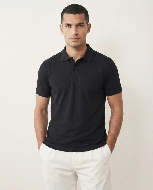 LayerUp Black Polo Shirt
