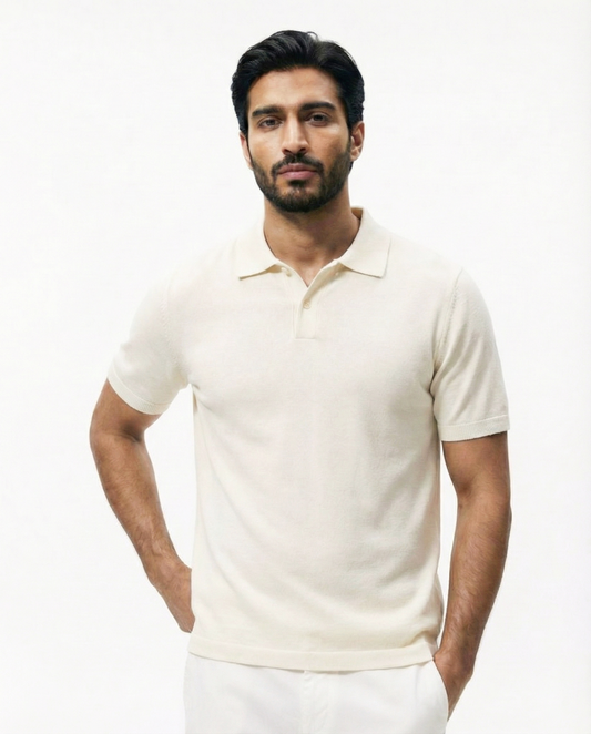 LayerUp White Polo Shirt